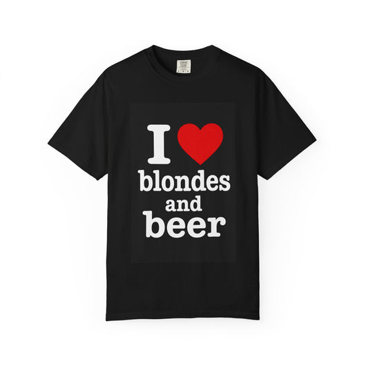 I heart blondes and beer | Funny T-shirt